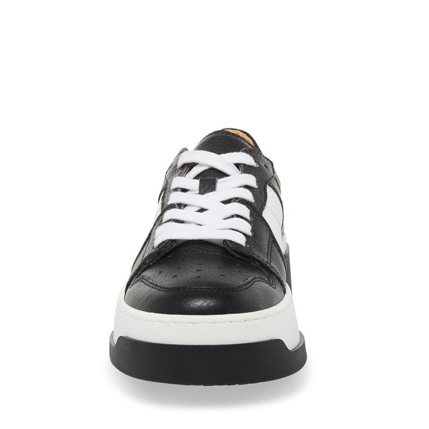 Black / White Steve Madden Joey Women's Sneakers | PH 6934YWH